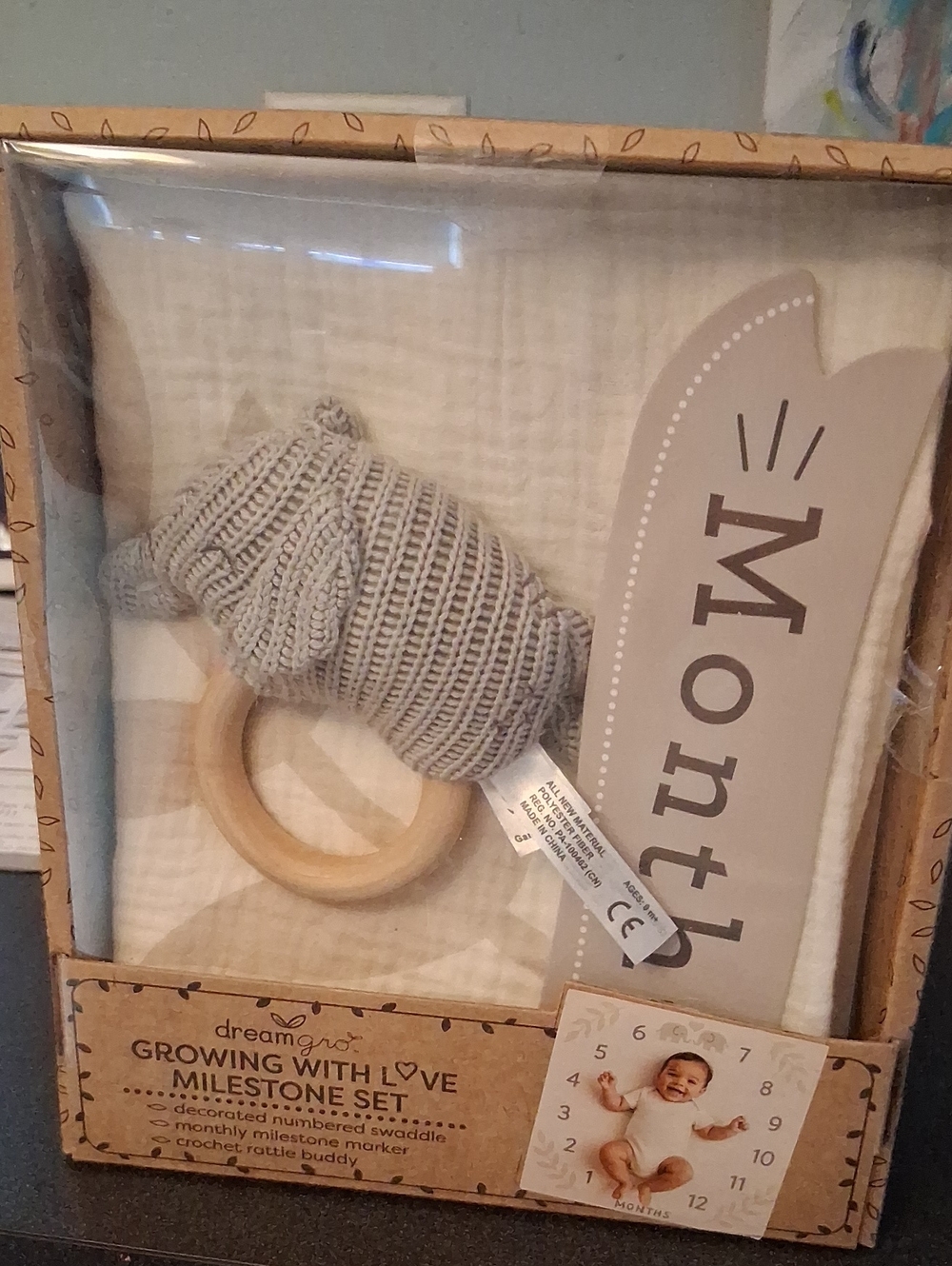 Dreamgrove Growing With Love Milestone Set – Cream
